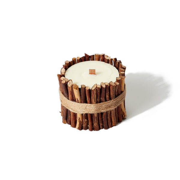 wooden candle